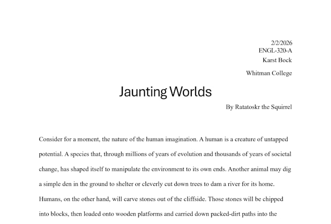 proofread and edit your creative writing